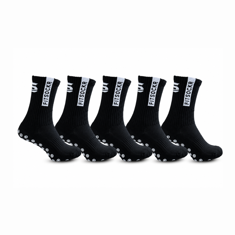 FitSockr Gripsokken One - Zwart - 5 paar