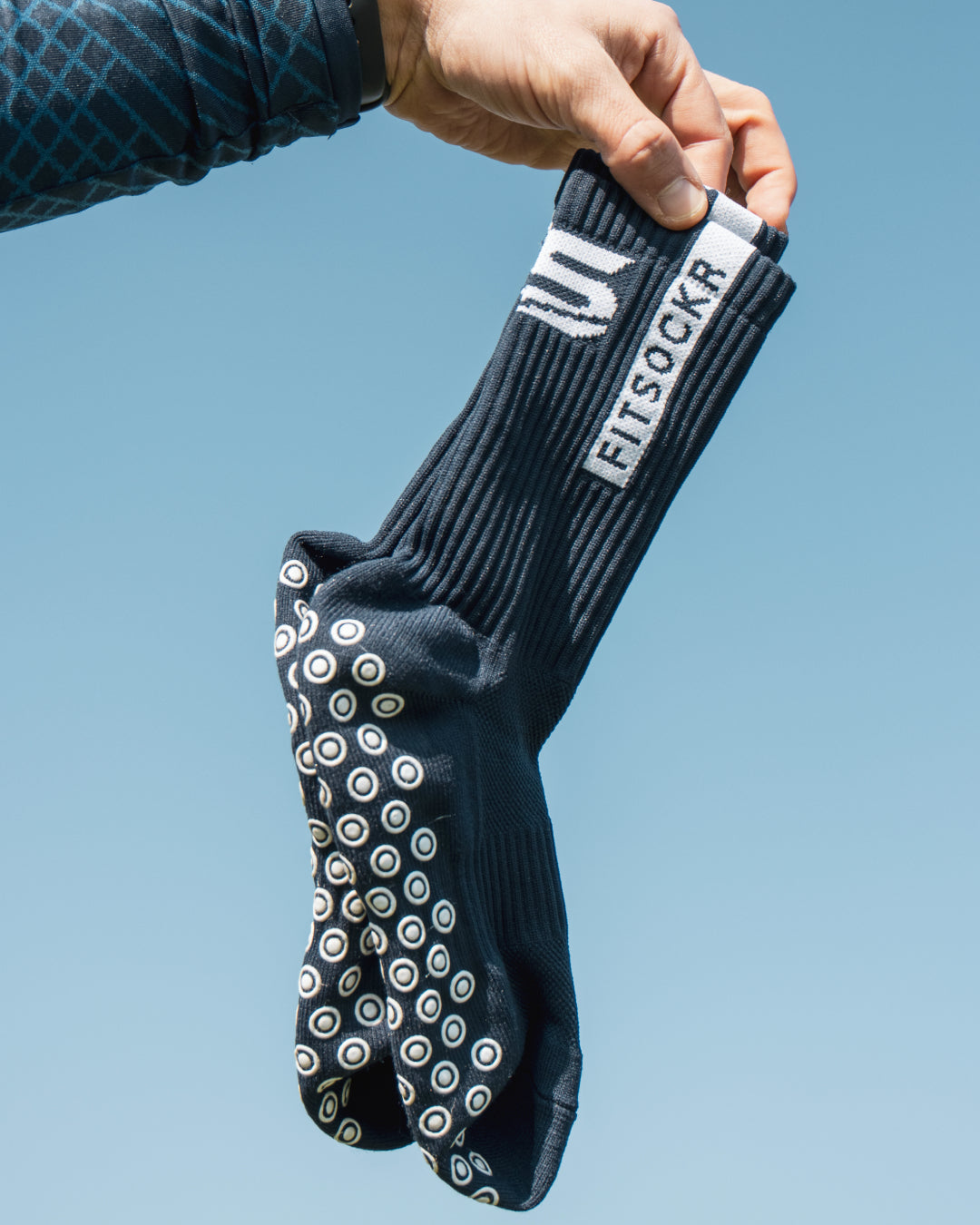 FitSockr Gripsokken - Marine blauw