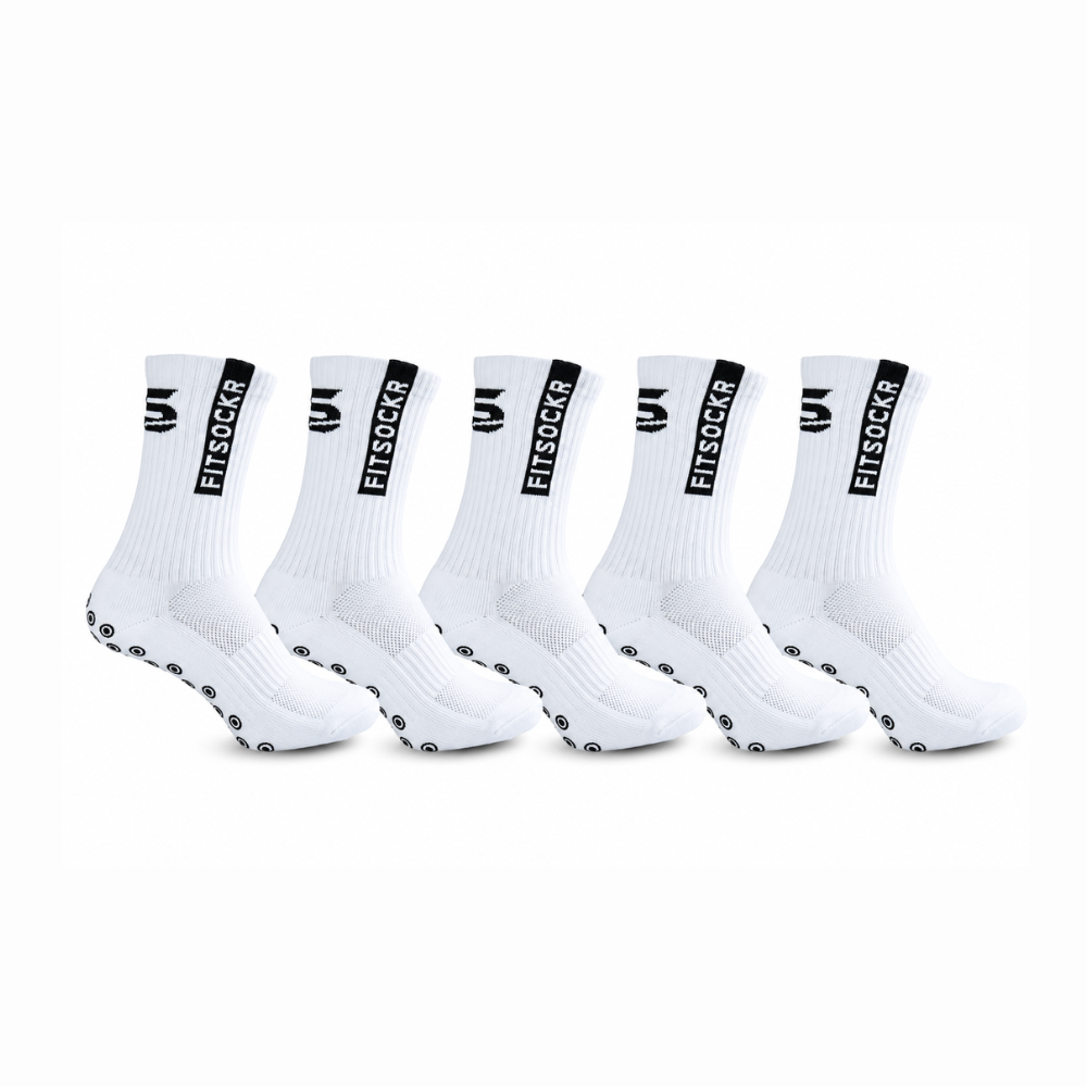 FitSockr Gripsokken One - Wit - 5 paar