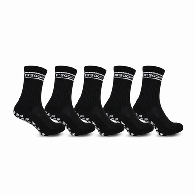 FitSockr gripsokken V2 Stripe - Zwart - 5 Paar