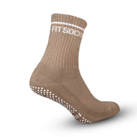 FitSockr Gripsokken Balance - Pilates - Bruin