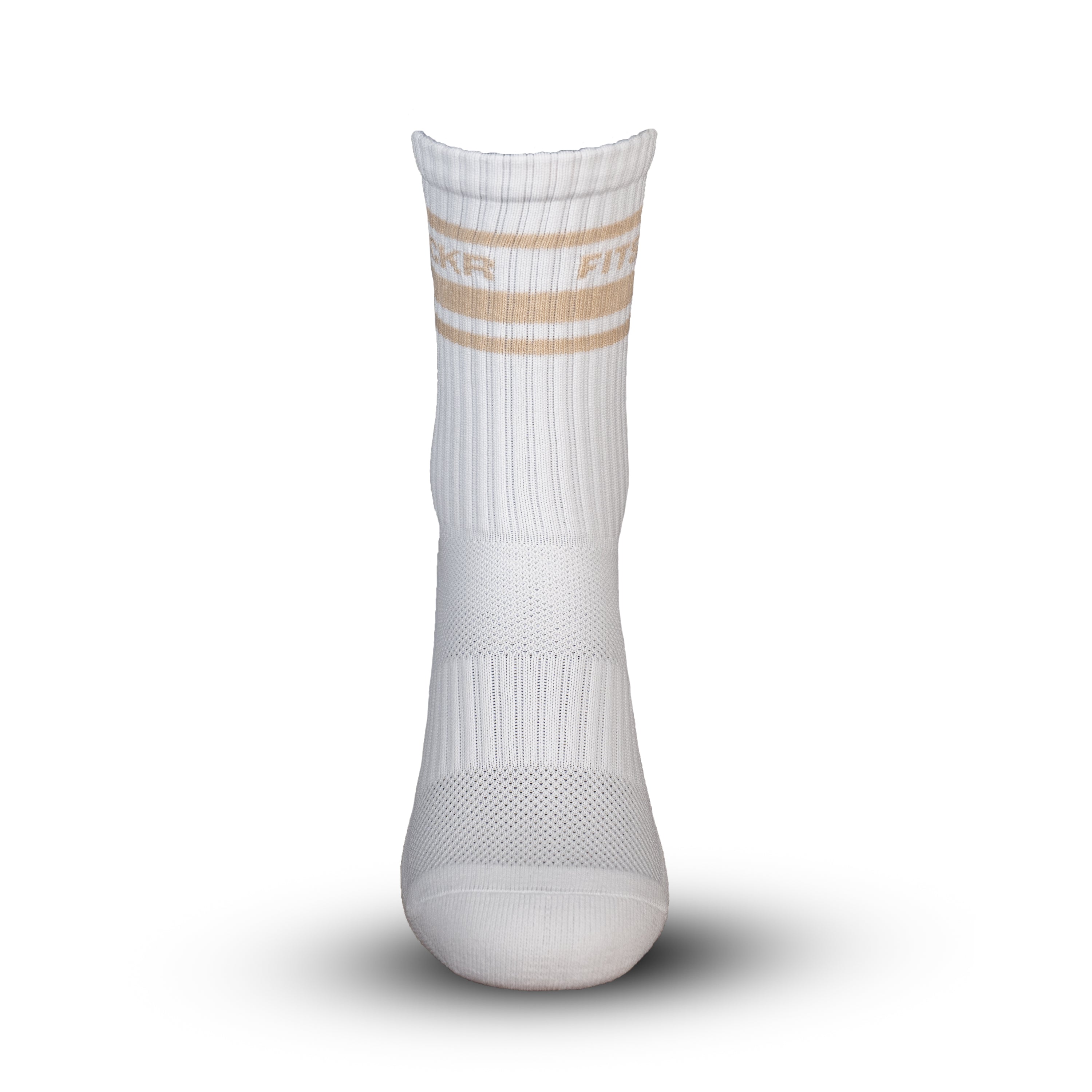 FitSockr Gripsokken V2 Line - Wit Beige 3 paar