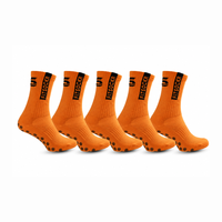 FitSockr Gripsokken One - Oranje - 5 paar