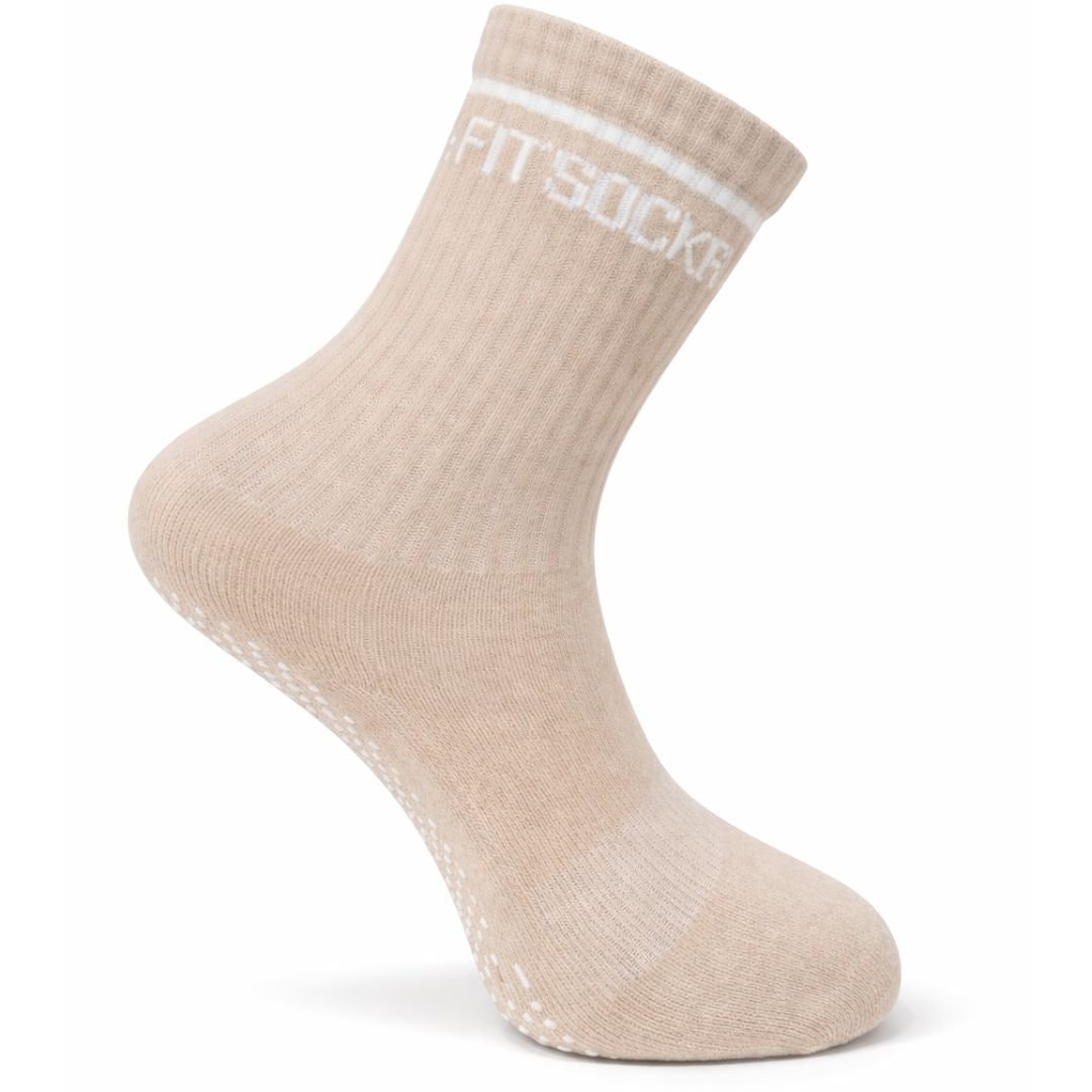 FitSockr Gripsokken Balance - Pilates - Beige