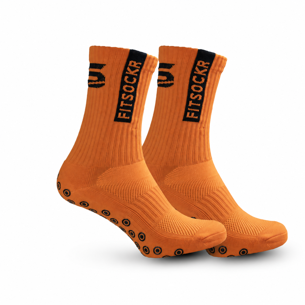 FitSockr Gripsokken One - Oranje - 2 Paar