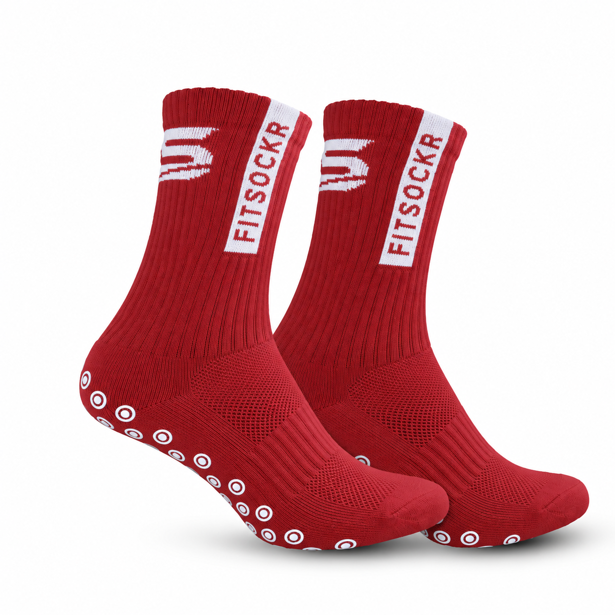 FitSockr Gripsokken One - Rood - 2 Paar