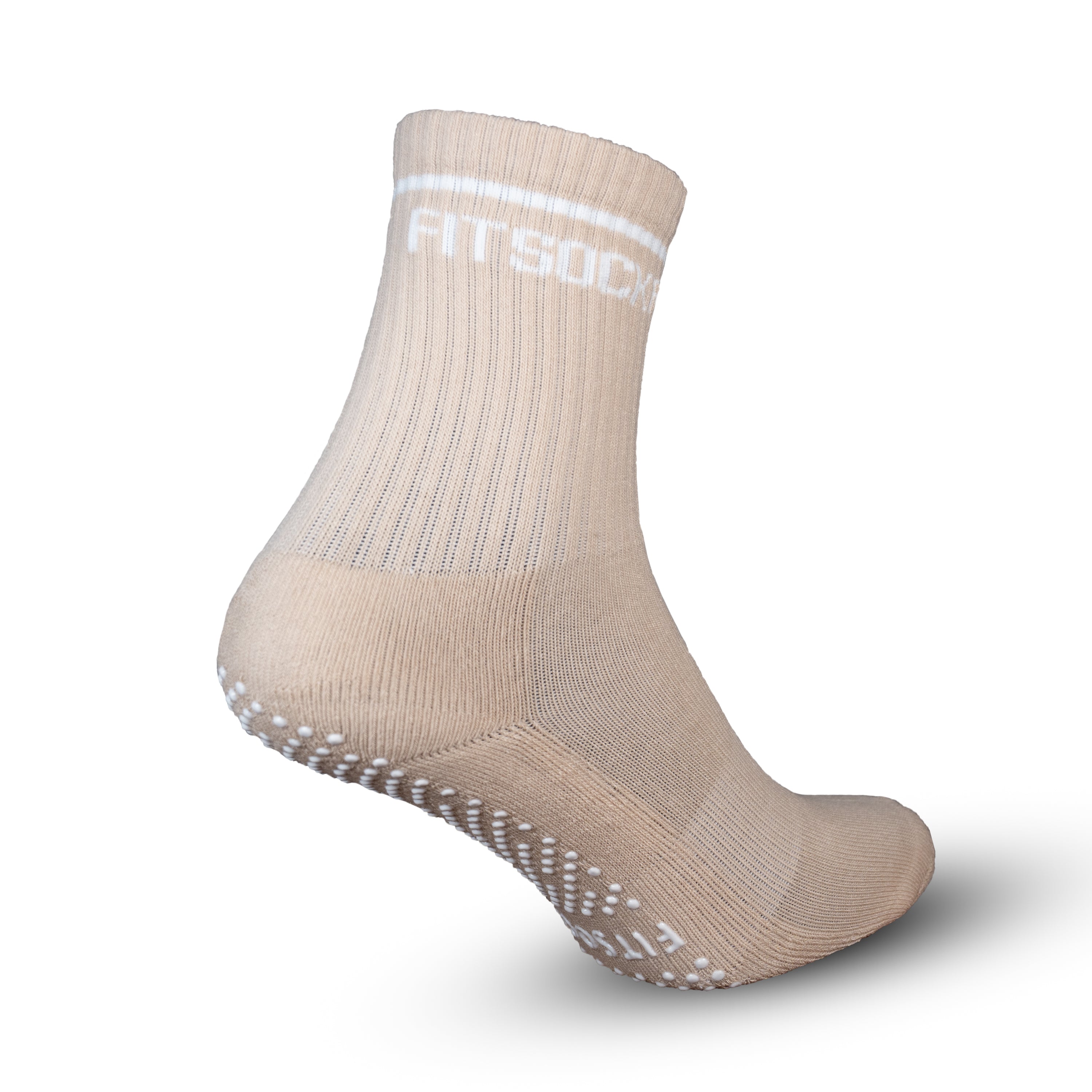 FitSockr Gripsokken Balance - Pilates - Beige 3 paar
